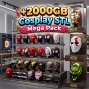 Cosplay STL Pack | 2000GB+ Mask, Helmet, Armor Sets...