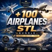 100+ Airplanes STL Bundle | Aircraft Stl Files | Airplane 3D Models