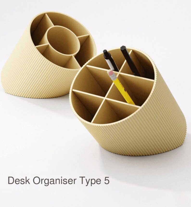 100+ Desk Organizer STL Bundle | Desktop Organizer 3D Print Files | Desk Accessories STL | Office Organizer | Instant Download - Image 6